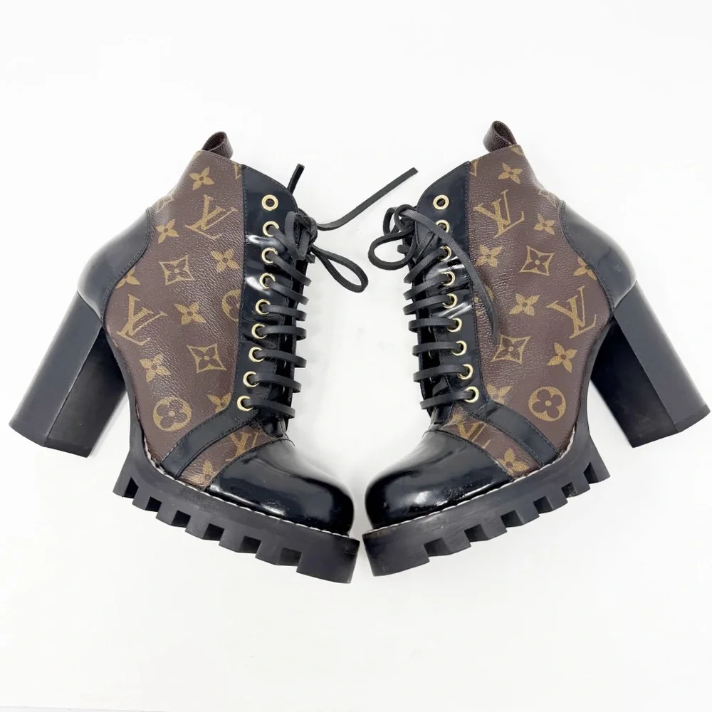 Louis Vuitton Star‎ Trail Leather Ankle Boots Womens Size IT 36.5 / US 6.5